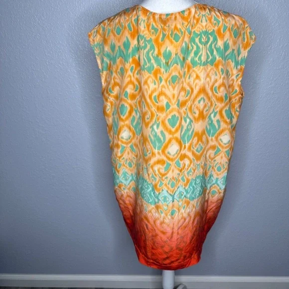 Beth‎ Bowley size 10 Orange & green dress - Picture 5 of 9